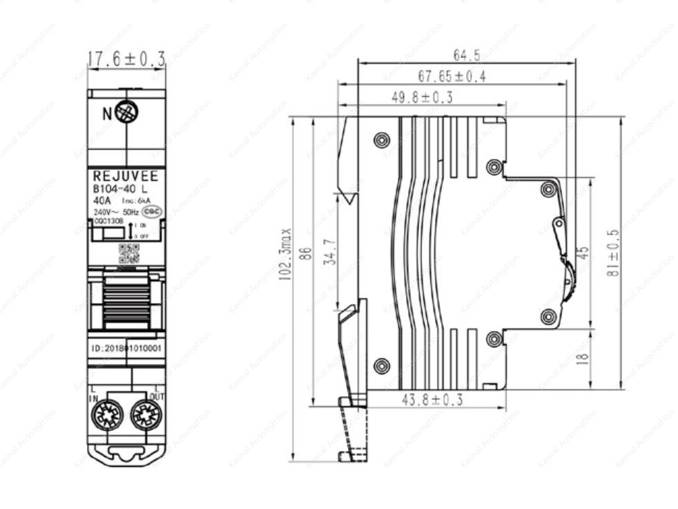 MCB 1P 16A