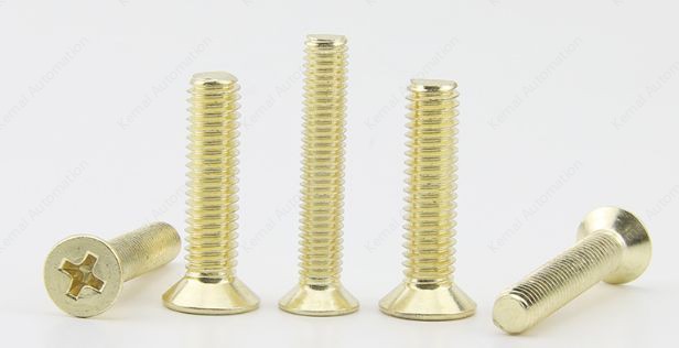 Golden Flat Head Screws M4*7